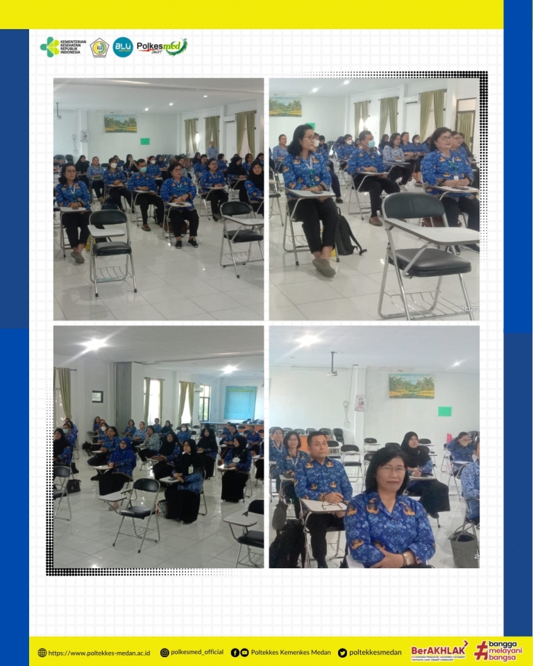 Penyelenggaraan assesment pegawai di lingkungan Poltekkes Kemenkes Medan bekerja sama dengan kantor Regional VI BKN Medan, Jumat (17/02/2023)